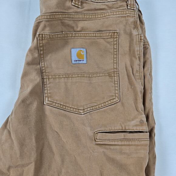 Carhartt 5 Pocket Relaxed Fit Rugged Flex Canvas Pants in Hickory Size 36 - Picture 9 of 9